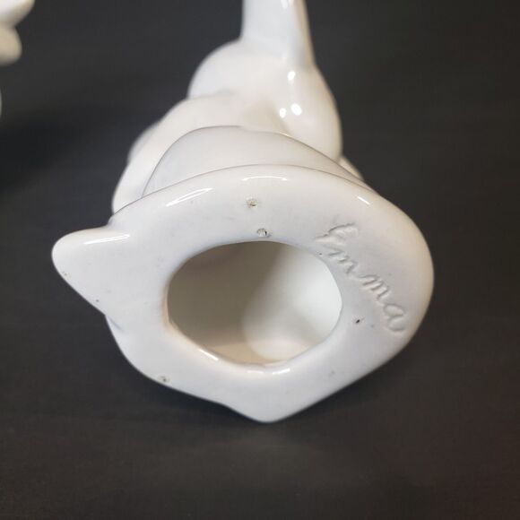 Adorable Vintage 70s White Ceramic Anthropomorphic Mice Mouse Figurines Set 5" - Picture 3 of 8